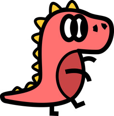 Cute Dinosaur Small Icon Element