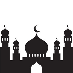 Mosque Silhouette Vector