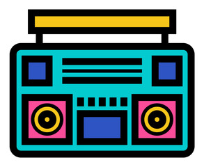 Fashion 90s Patch Retro Element