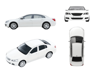 set of car from different sides