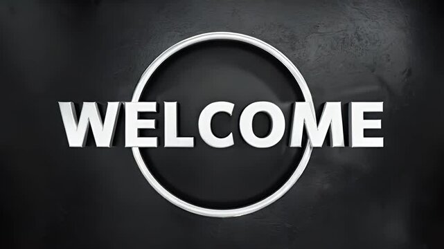opening with a &ldquo;welcome&rdquo; sign in a modern style and the latest technology
