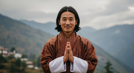  portrait of a man from Bhutan