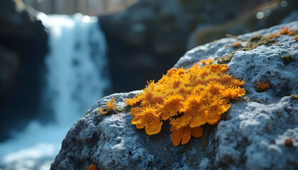 Fototapeta premium lichen on rock