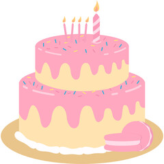 Birthday Cake Illustration