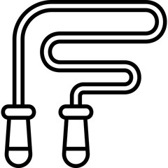 Jump Rope Line Icon