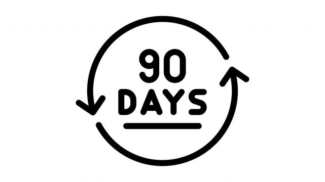90 days animated icon
