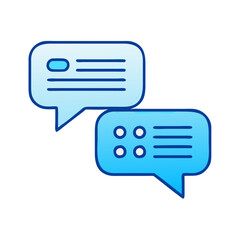 speech chat bubbles icon, speech chat bubbles vector illustration-simple illustration of speech chat bubbles, perfect for speech chat bubbles logos and icons