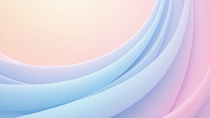 Obraz premium Pastel Curved Lines Abstract Background Image