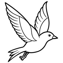 Obraz premium Flying birds vector