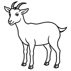 Obraz premium goat vector illustration