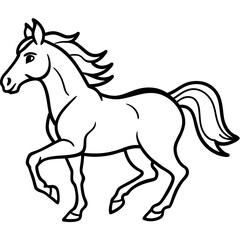 Obraz premium horse vector illustration