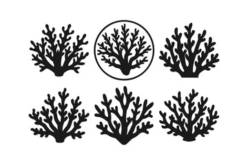 Coral Silhouette Vector