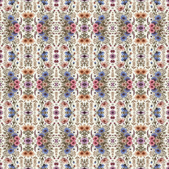 Seamless Isolated Bloom Textile Pattern &ndash; Elegant Floral Design for Fashion, Fabric, and Print