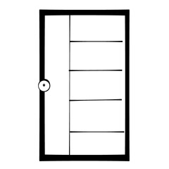 vector illustration of a door handle