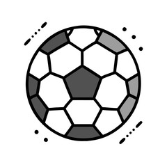 soccer ball icon, soccer ball vector illustration-simple illustration of soccer ball, perfect for soccer ball logos and icons