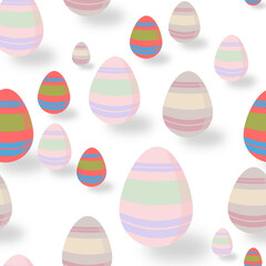 Minimalist Line Art Easter Egg Vector Illustration for Spring and Holiday Design
