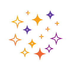sparkle lights stars icon, sparkle lights stars vector illustration-simple illustration of sparkle lights stars, perfect for sparkle lights stars logos and icons