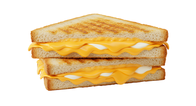 Deliciously melted cheese sandwich stack perfect for food photography