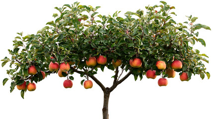 A tree with many apples on it. Generated using AI.