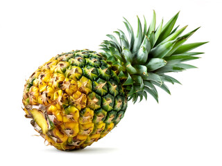 Fresh Ripe Pineapple Isolated on White Background