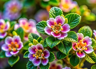 Calamintha Glandulosa - Wild Mint Herb Closeup