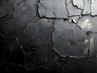 Dark Cracked Texture Abstract Background