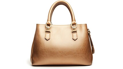 Gold purse with a gold strap