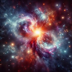 Fototapeta premium Celestial Collision Echo