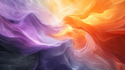 Obraz premium Colorful Abstract Swirls of Light and Motion in Soft Waves