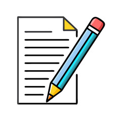 writing icon, writing vector illustration-simple illustration of writing, perfect for writing logos and icons