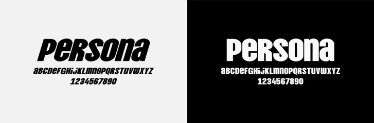 Modern Bold and Heavy Font. Regular and Italic Font. Uppercase, Lowercase, and Number. Sport, Music, and Fashion lettering. Come with editable vector.	