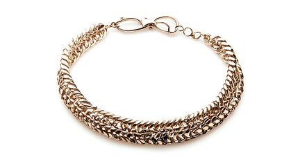 Obraz premium Gold chain bracelet with a silver clasp