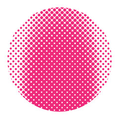 Pink Halftone Dots Abstract