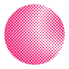 Pink Halftone Dots Abstract