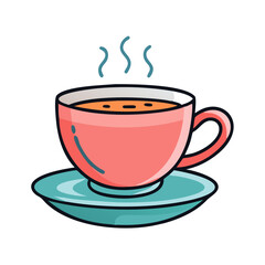 tea cup icon, tea cup vector illustration-simple illustration of tea cup, perfect for tea cup logos and icons