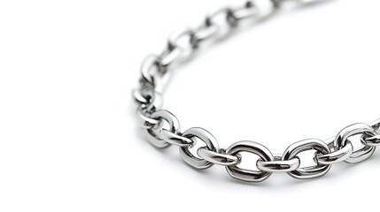 Silver chain with a silver clasp