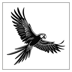 Parrot Bird Silhouette Vector