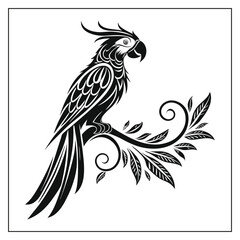 Parrot Bird Silhouette Vector