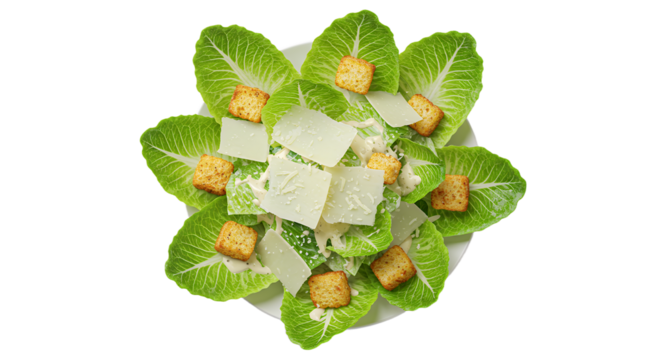 Creative vegetable presentation with layered greens and nuts for healthy eating