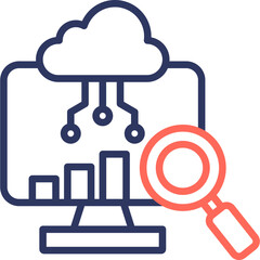 Cloud Analysis line color icon