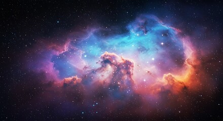 Obraz premium Cosmic Bloom AI Generated