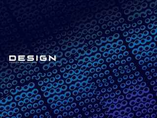 Halftone circles frame dark blue digital technology banner gradient web background. Trendy modern futuristic graphics, suitable for banners, brochures, business, flyers, posters, websites, etc.