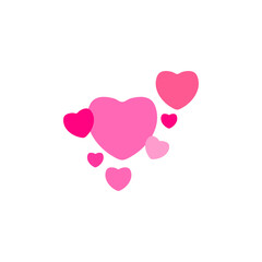 Cute valentine day heart icon