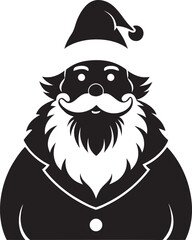 Santa Claus silhouette vector