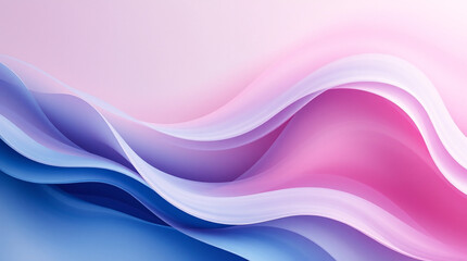 Fototapeta premium Soft gradient layers ripple smoothly with a flowing elegance, forming a calm visual rhythm.