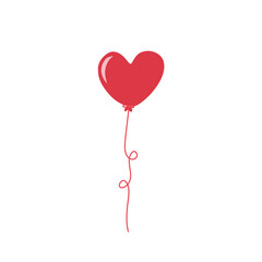 Heart balloons for Valentine's Day celebration