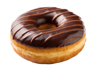 chocolate donut isolated PNG