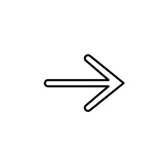 Obraz premium Arrow Icon Directional Symbol Minimalist Design 