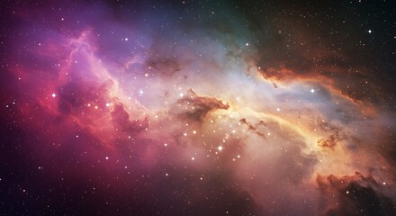 Fototapeta premium Cosmic Tapestry AI Generated