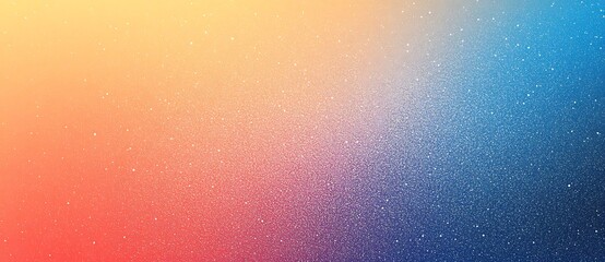 Gradient Texture Orange to Blue with Scattered White Particles, Colorful Backdrop